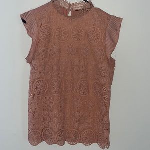 Fancy Salmon Blouse